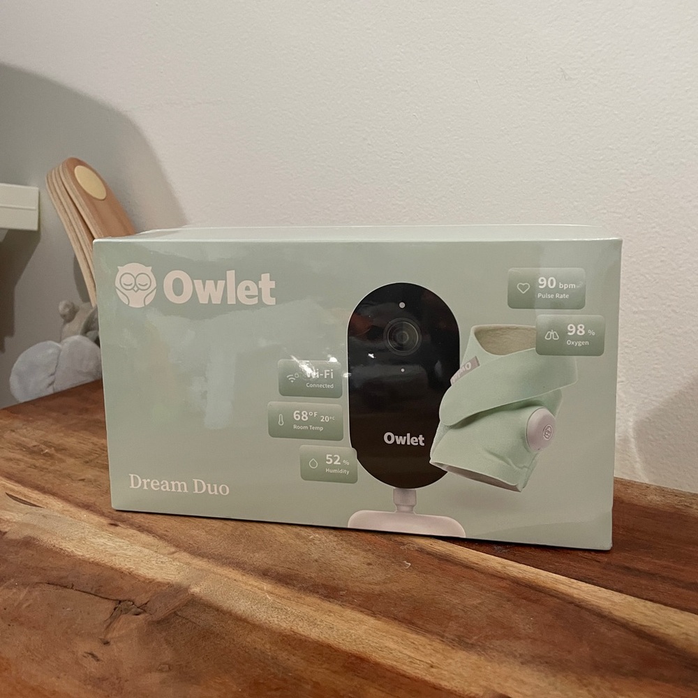 BRAND NEW Owlet Dream Duo (Gen3) Baby Monitor in Mint Green